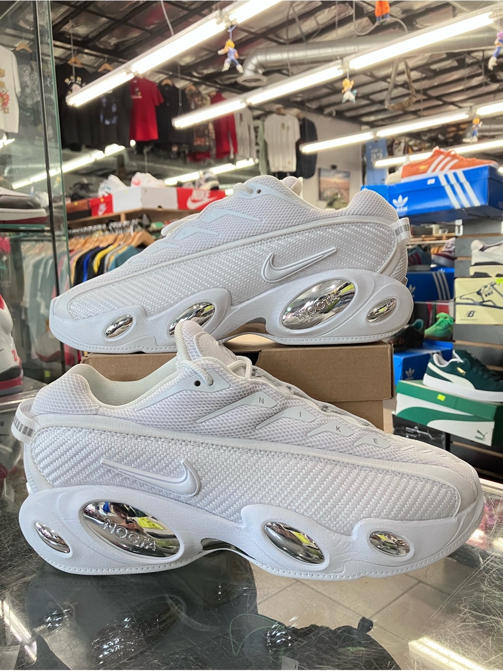 Nike NOCTA Glide Drake White Chrome Size 11